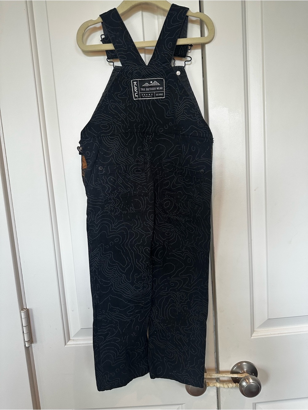 Kavu Topographic Patterned Overalls - Picture 3 of 3